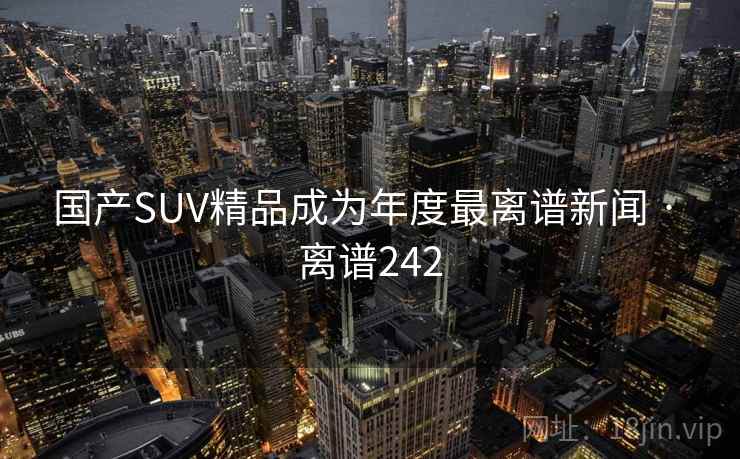 国产SUV精品成为年度最离谱新闻 · 离谱242